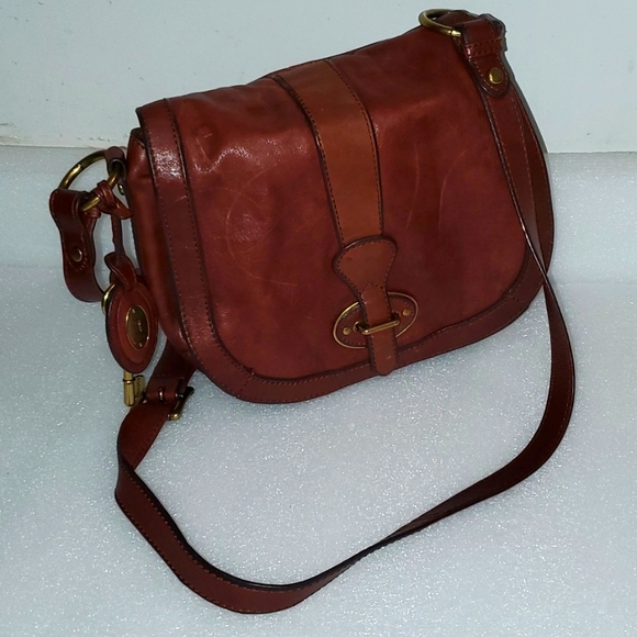 Fossil Brown Leather Bag - Picture 1 of 14